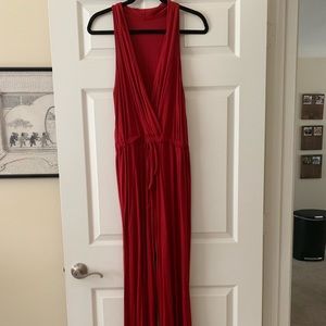 Red jumpsuit